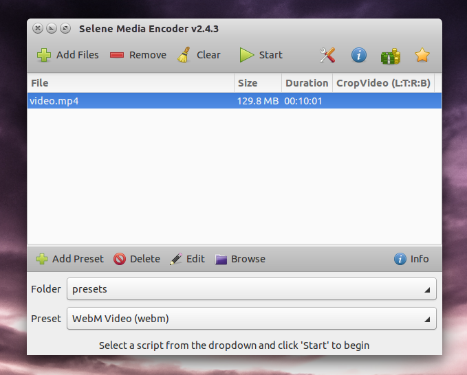 Convert Audio / Video Files With Selene Media Encoder ~ Web Upd8: Ubuntu /  Linux Blog