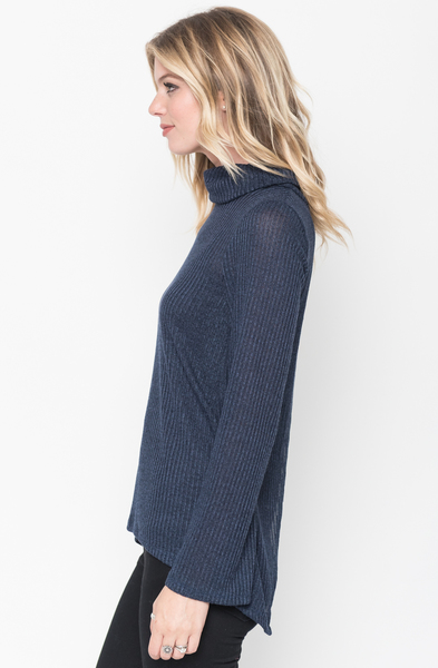 Buy Ribbed Tulip Back Sweater Tunic Online @ caralase.com