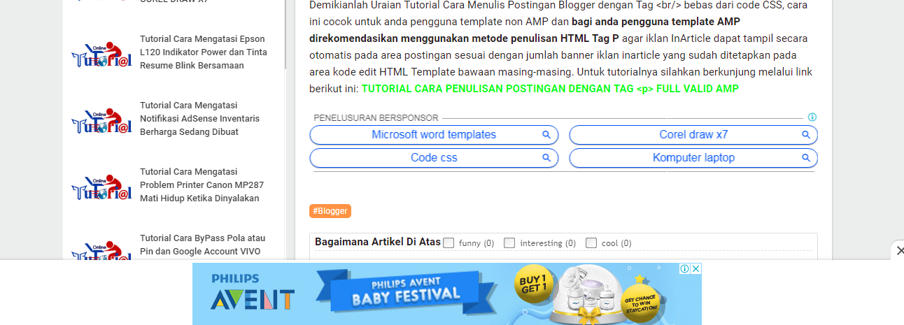 Cara Mengubah Jumlah Unit Iklan Type Link Google AdSense