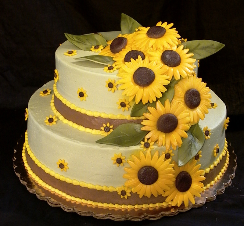 sunflower wedding cakes See To World