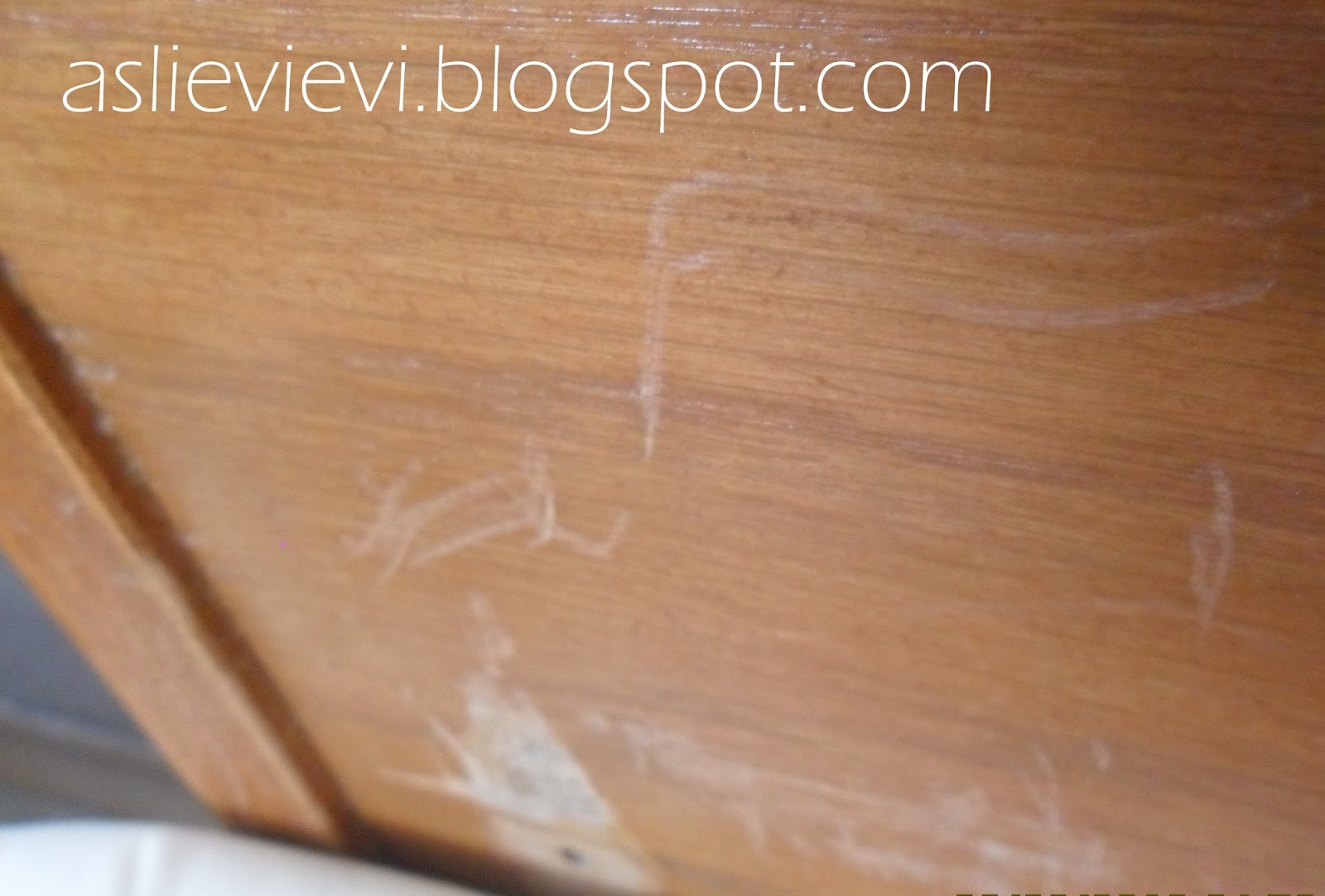 AsliEviEvi Mobilya çiziklerine doğal çözüm