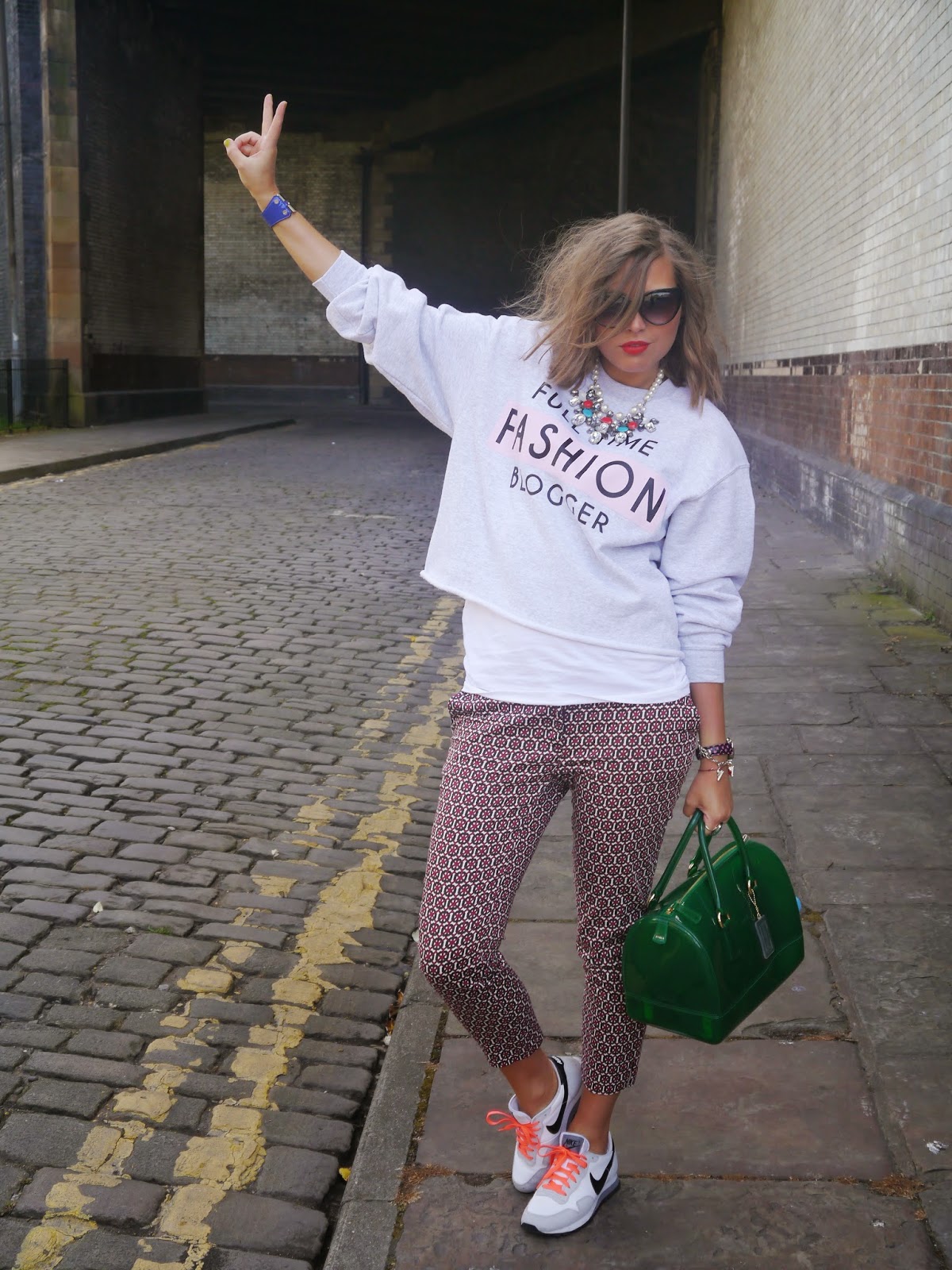 Full Time Fashion Blogger jumper  by River Island