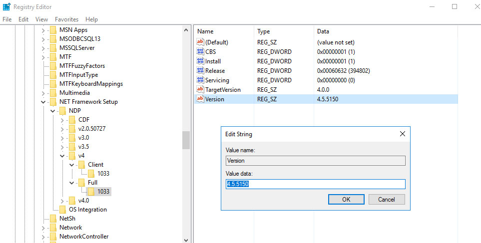 microsoft net value