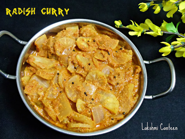 Lakshmi Canteen: Moolangi Buthi (Coconut based Radish Curry)