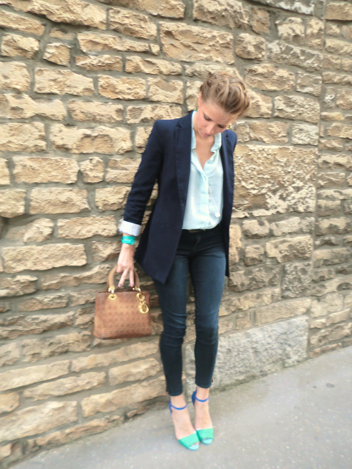 blazer femme bleu marine zara