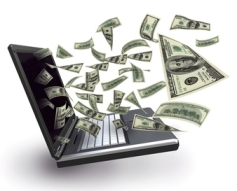 computador portátil dinheiro ptc ptr paypal payza ganha fácil ganhar internet net euros dólares notas