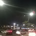 Pistas expressa e local da rodovia BR101 congestionada sentido sul a partir do Arena das Dunas
