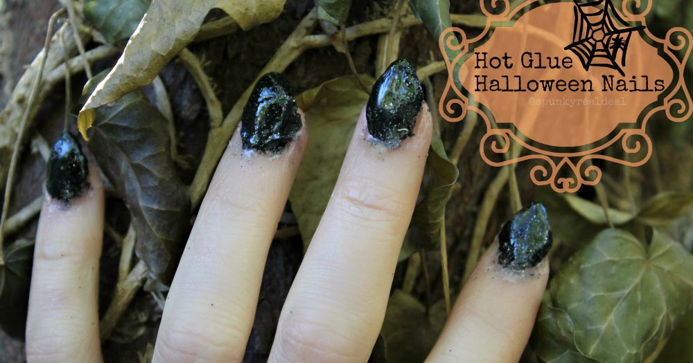 Hot Glue Halloween Nails