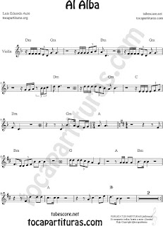  Violin Sheet Music for Al Alba Violin Music Scores