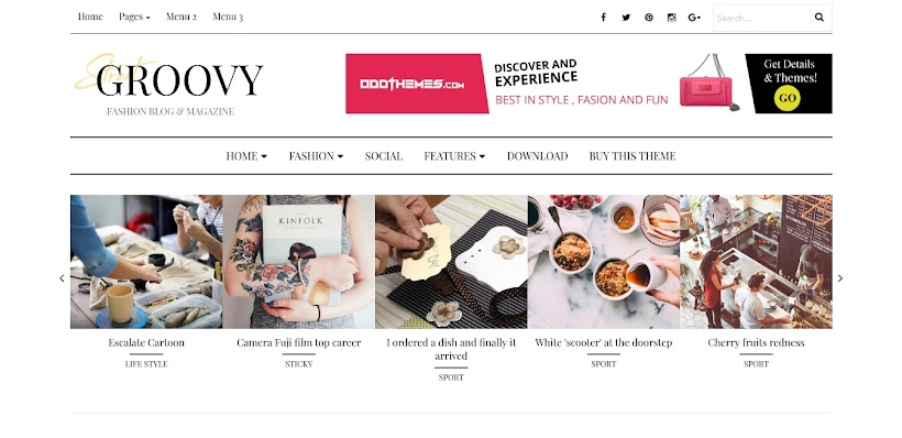 Groovy Free Blogger Template