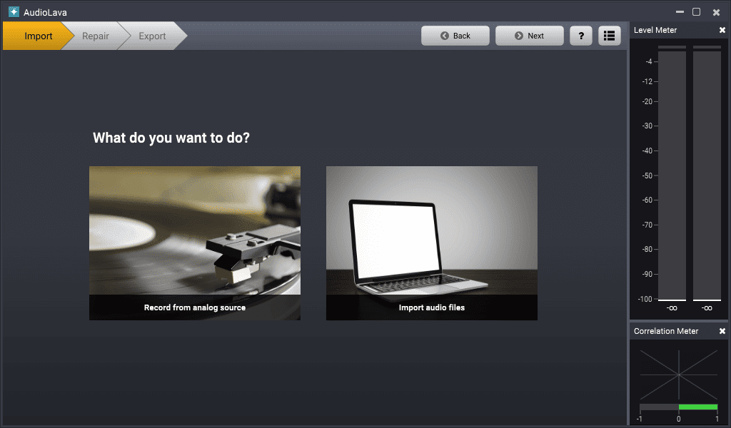 Acon Digital - AudioLava Full version Main interface