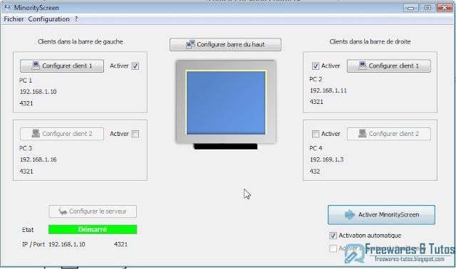 MinorityScreen : un logiciel pour envoyer des fichiers à d'autres ordinateurs par glissés/déposés (Maj)