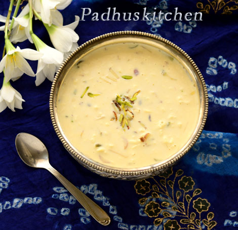 Paneer Kheer Recipe Paneer Kheer Recipe