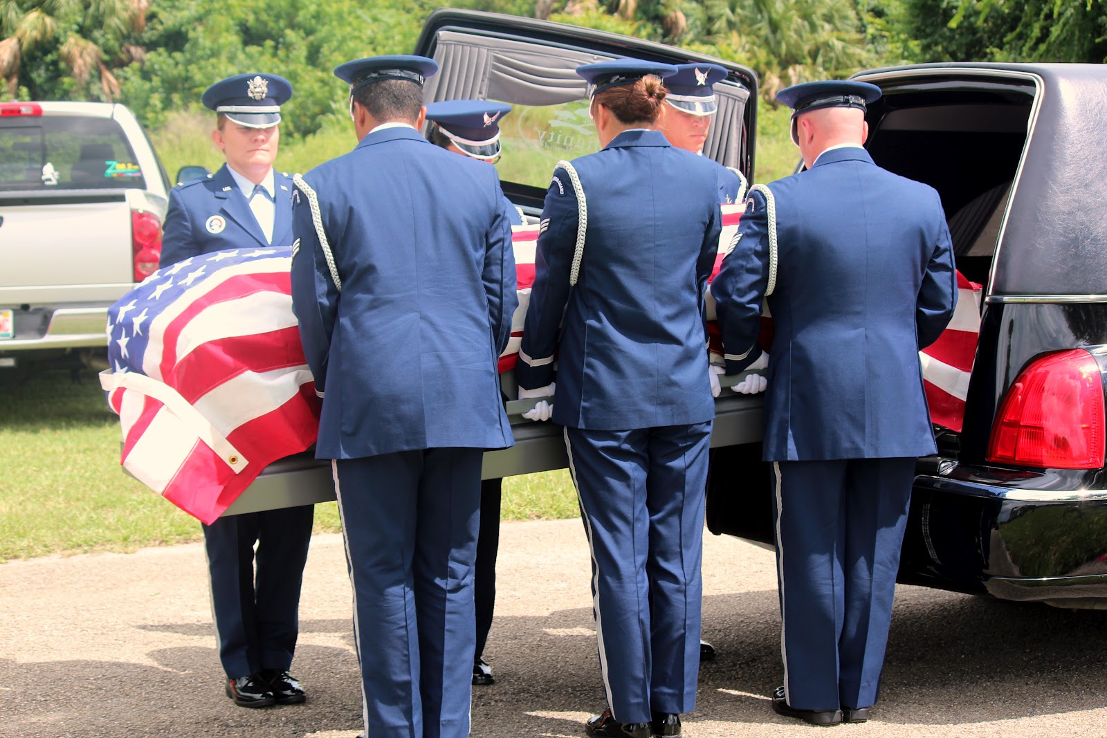 Big Blueberry Eyes Military Funeral