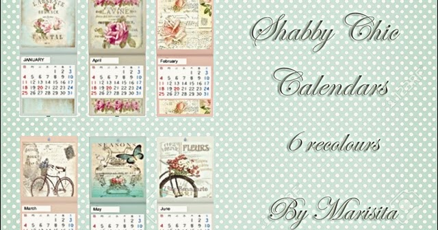 MarisitaSims: Shabby Chic Calendars