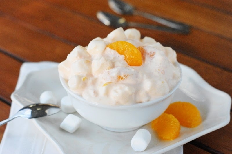 Classic Orange Fluff {aka Orange Pineapple Salad} The Kitchen is My