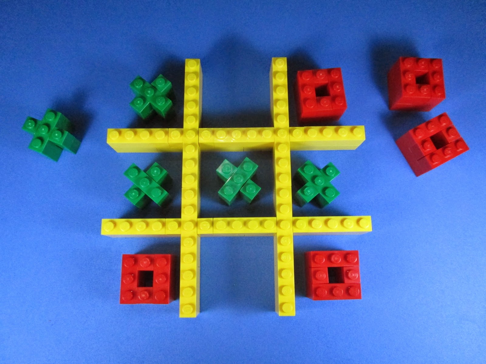 LEGO MOC Tac toe game ou jogo do galo - três versões