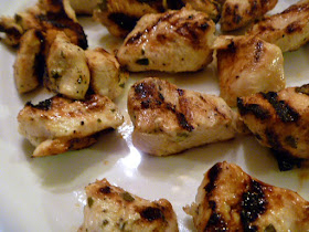 Chicken Souvlaki: Grilled chicken kabobs with a major pop of Greek flavors that go great with pita and tzatziki!