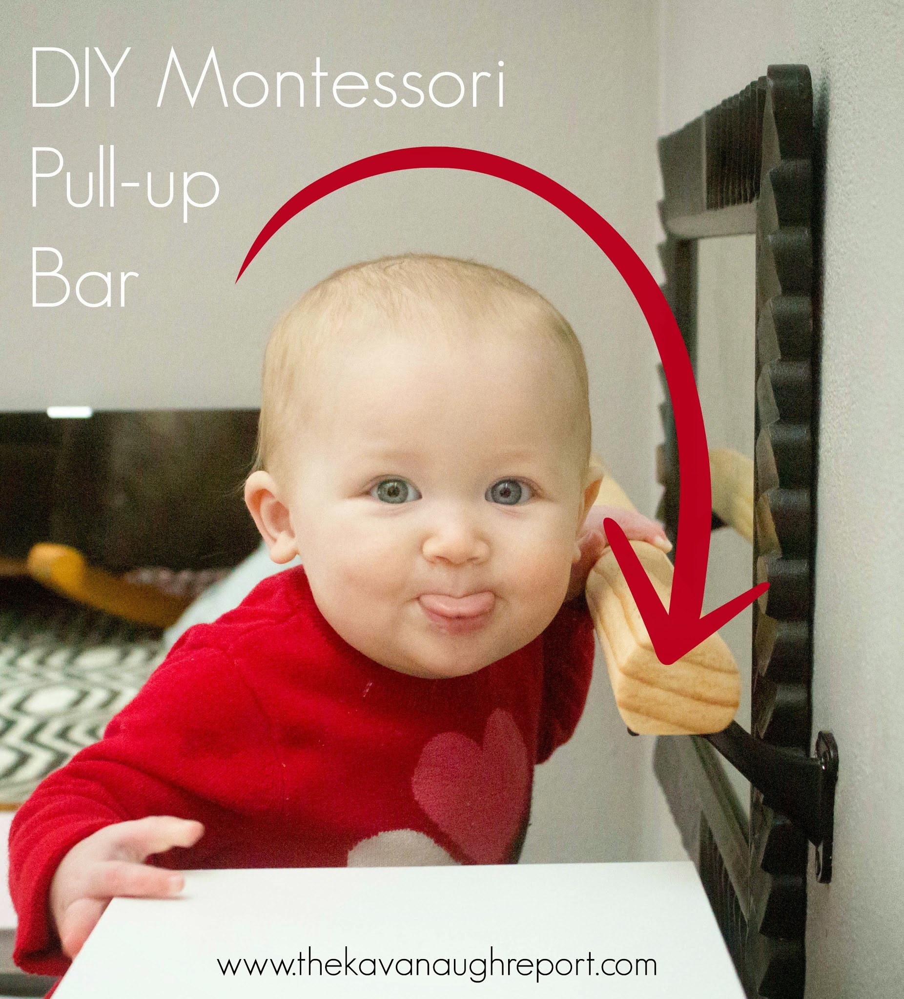 Build Your Own Montessori Pull Up Bar DIY Tutorial