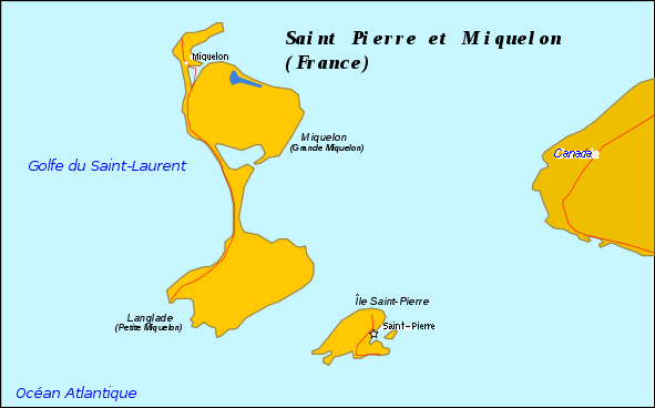 Mapas de Saint-Pierre e Miquelon | França