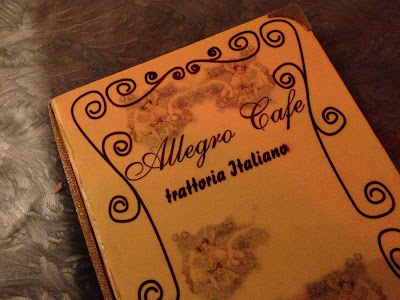 Allegro Cafe menu