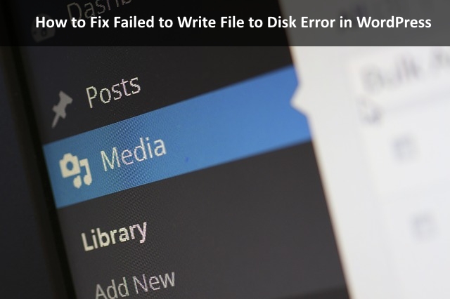 How to fix failed to write file to disk error in wordpress meralesson 