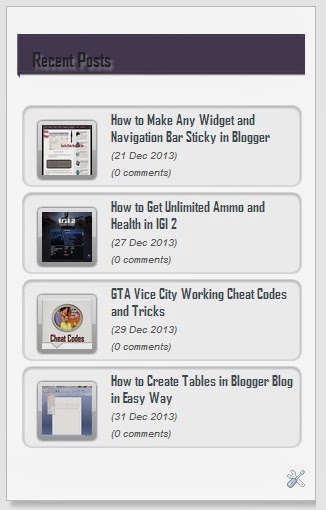 Sliding Recent Posts Widget for Blogger Sliding Recent Posts Widget for Blogger