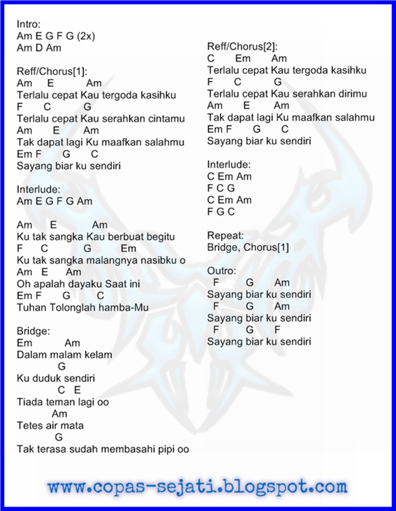 Chord Gitar Dpaspor Jangan Pergi
