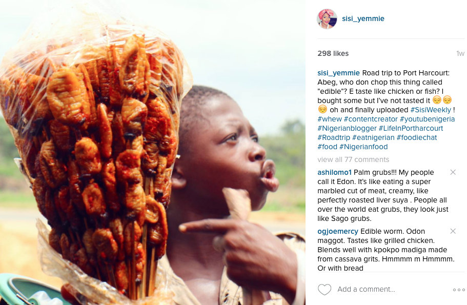 WHAT NIGERIAN "EDIBLE WORMS" ACTUALLY TASTE LIKE... SISIYEMMIE