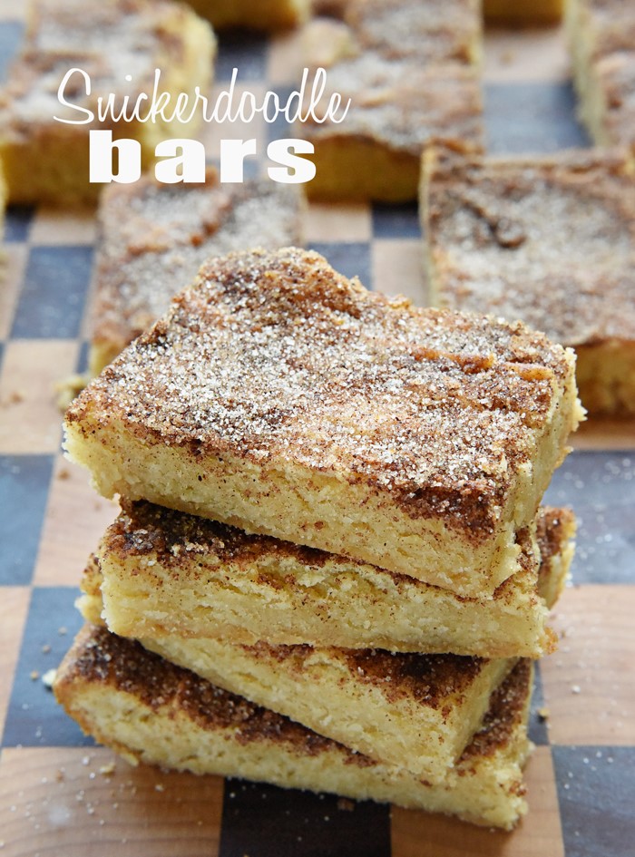 CHEWY SNICKERDOODLE BARS | Sahara's Cooking
