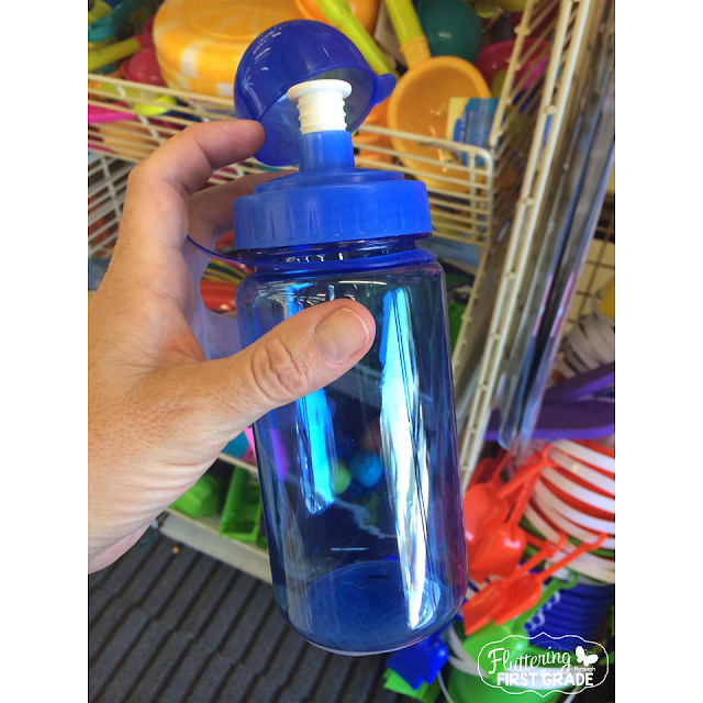 Water Bottles in the Classroom Fluttering Through First Grade