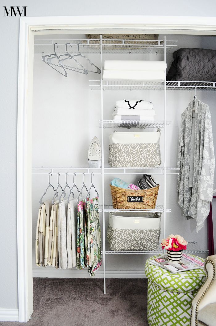 Makeover your closet to increase its function and organization for under $100! What a great makeover!