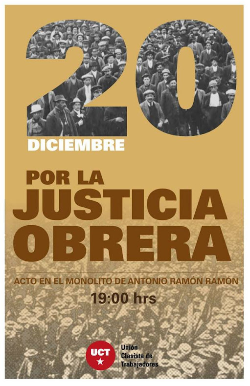 SANTIAGO:  ACTO POR LA JUSTICIA OBRERA