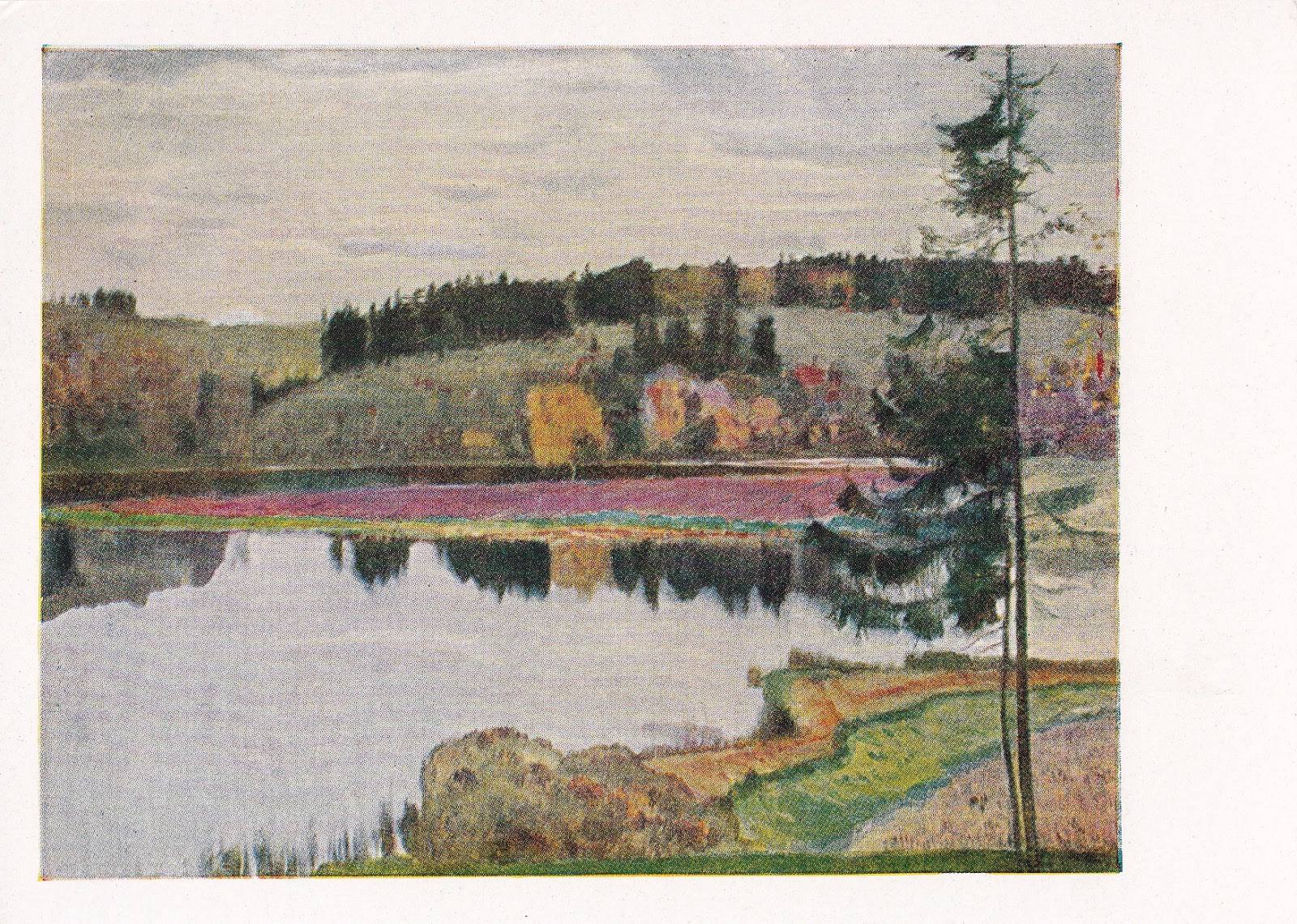 С особенной признательностью я вспоминаю широкие пруды. Михаила Васильевича Нестерова картина осенний пейзаж.