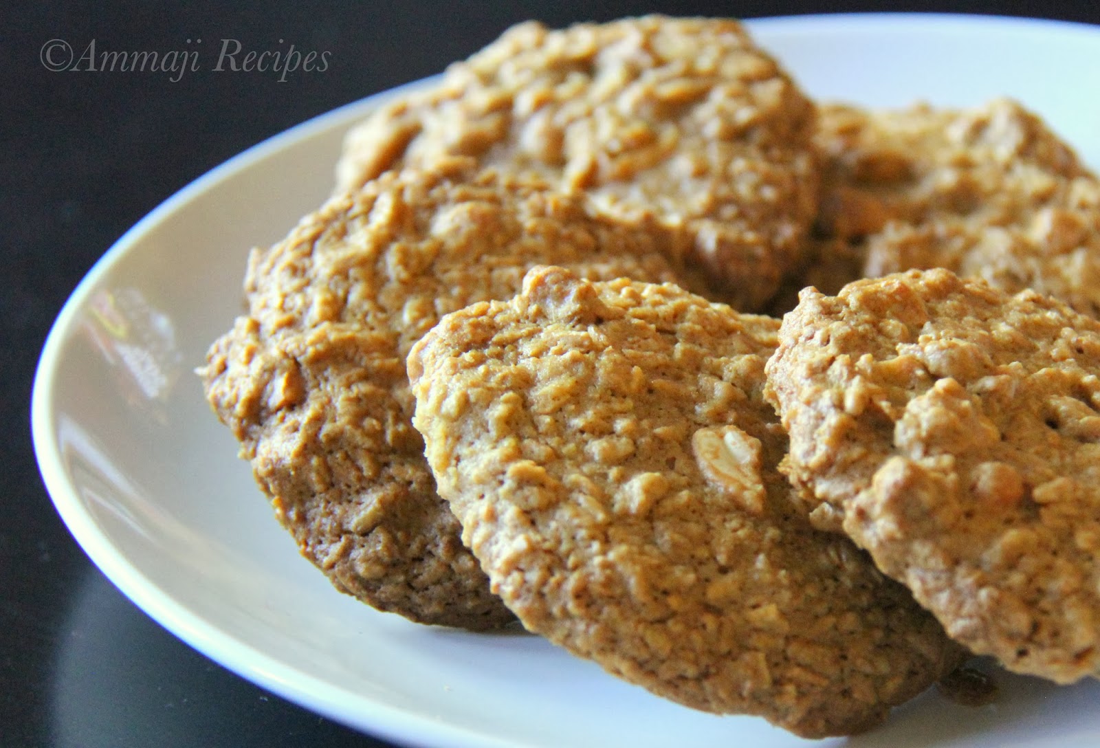 Eggless Cashew Oatmeal Cookies Indian Food Recipes Ammaji Kitchen