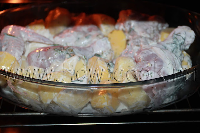 рецепт курицы в кефире с молодым картофелем с пошаговыми фото
