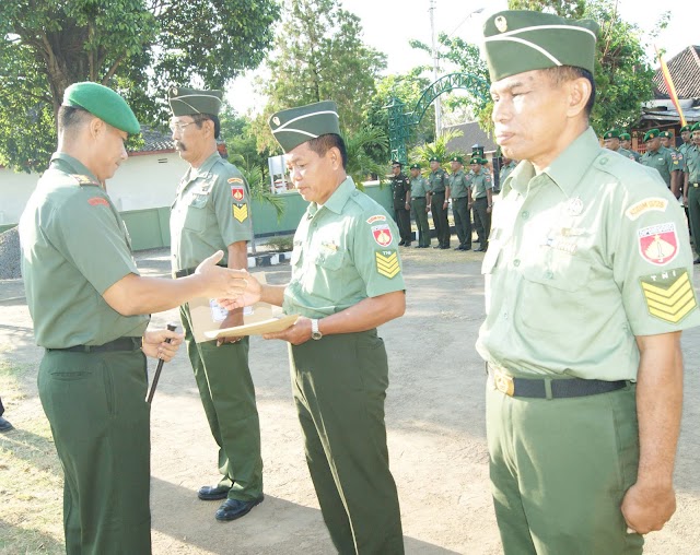 Dandim 0726 melepas prajurit yang akan melaksanakan Masa Persiapan Pensiun (MPP)