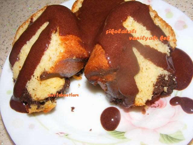 MUTFAKNOTLARI ! ! ! DR OETKER TATLI SOS İLE VANİLYALI ÇİKOLATALI KEK
