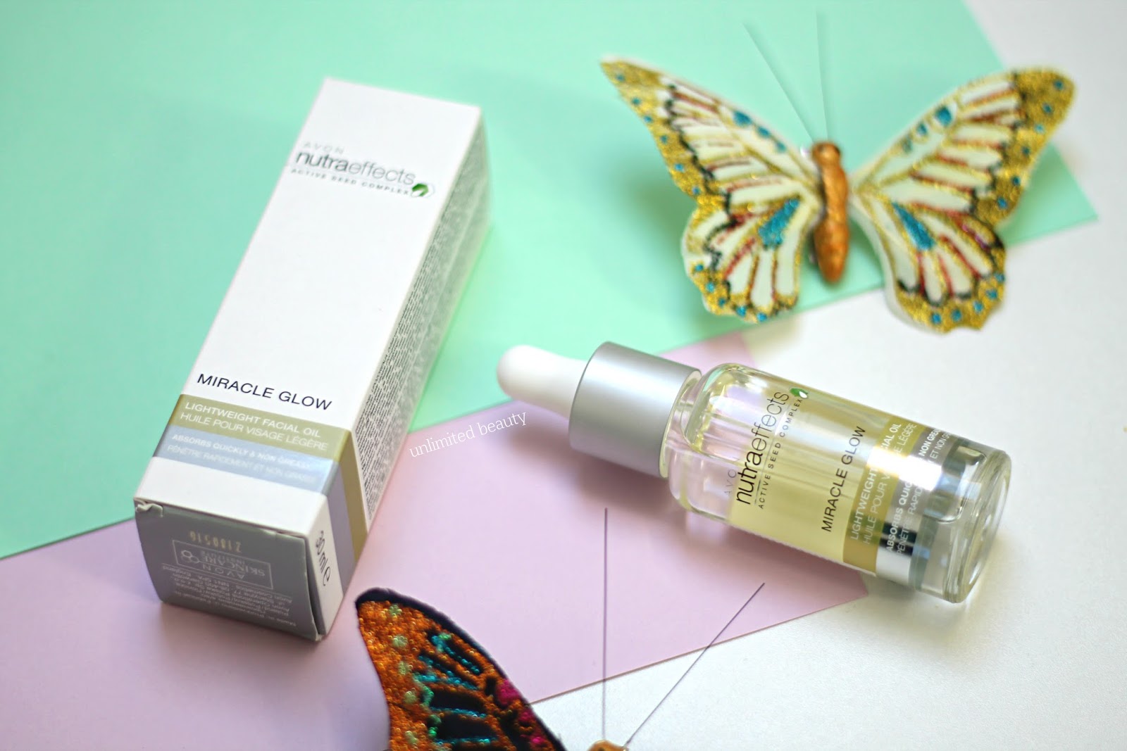 AVON NUTRA EFFECTS, MIRACLE GLOW, LIGHTWEIGHT FACIAL OIL Unlimited