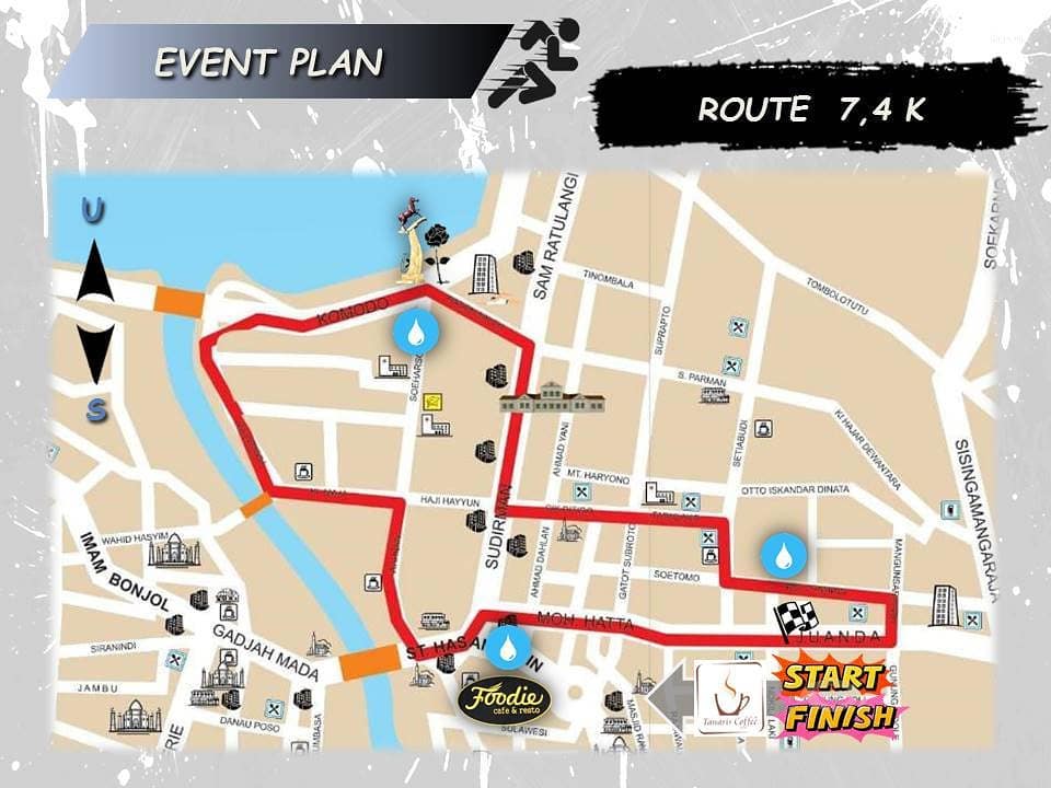 Rute Riot Palu Charity Run - 1st Anniversary • 2018 Riot Palu Charity Run - 1st Anniversary Route 2018