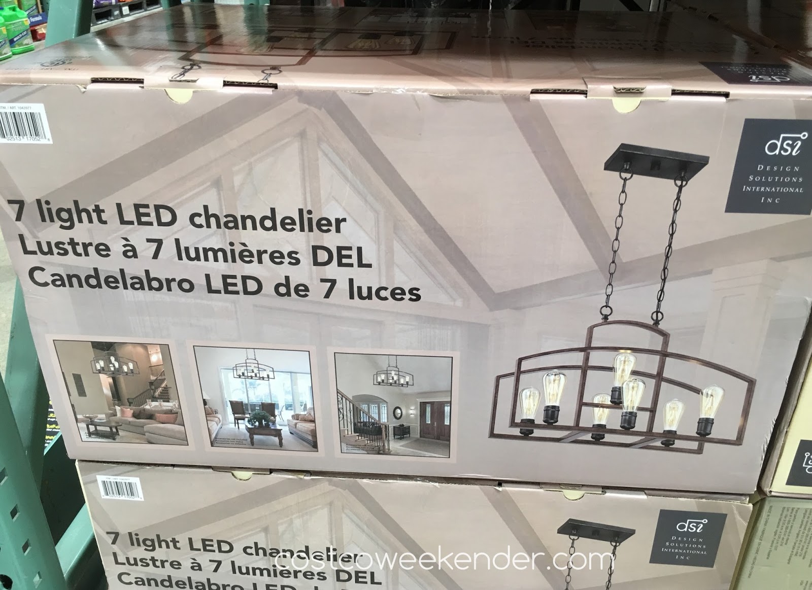 Design Solutions International 7 Light LED Chandelier Costco Weekender