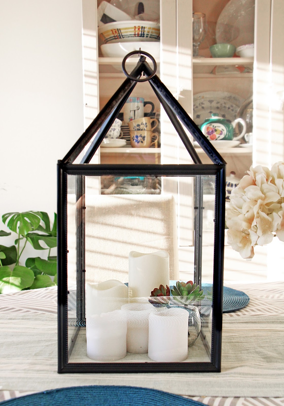 Grosgrain DIY Hurricane Lanterns Out of Dollar Store Frames