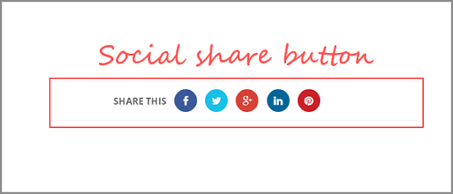 Blogger Animated Social Share Button