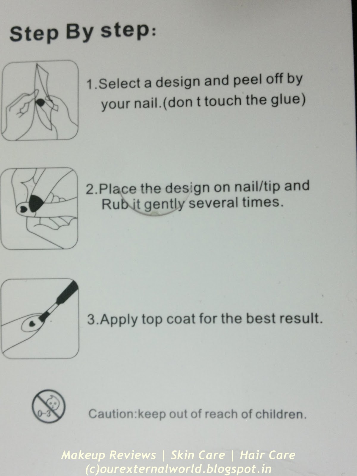 KKCenterhk blog Glow In The Dark 3D Nail Art Sticker Review & NOTD by