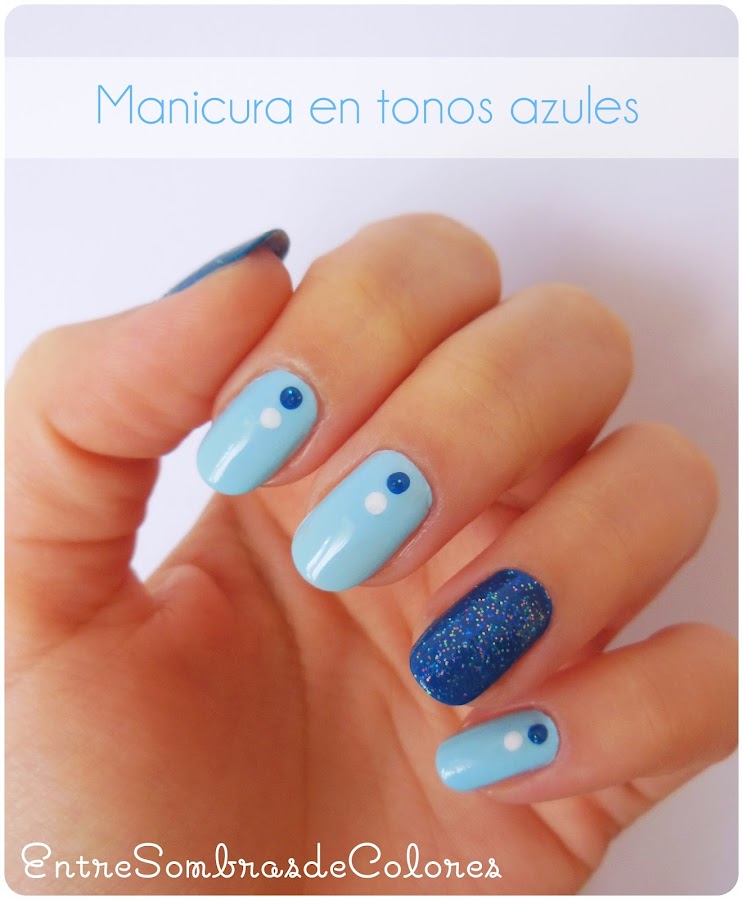 manicura tonos azules