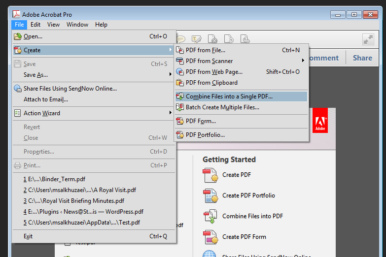 free download adobe acrobat combine