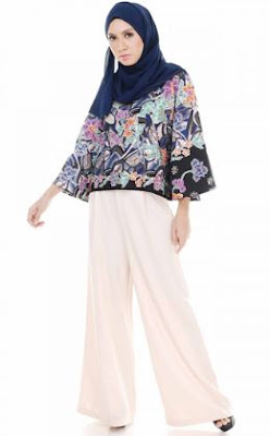 Contoh atasan batik dan bawahan celana panjang modis Contoh atasan batik dan bawahan celana panjang modis