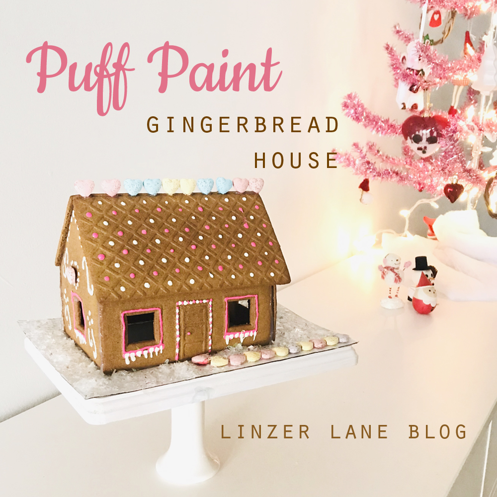 Linzer Lane: Puff Paint Gingerbread House