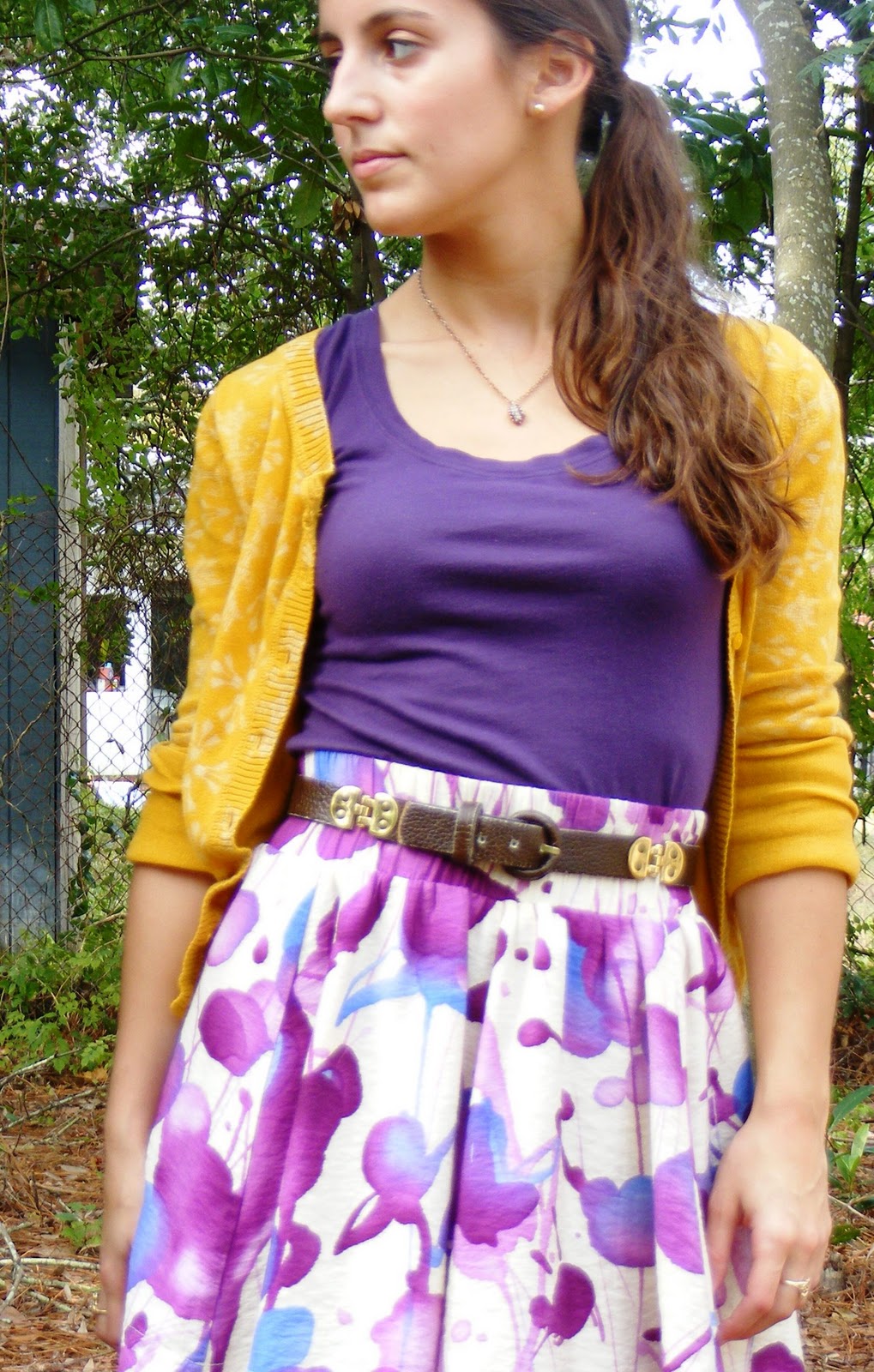 Something Old Meets Something New Mustard & Purple