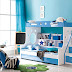 Bộ sưu tập giường tầng đẹp cho bé màu xanh dương dịu mát